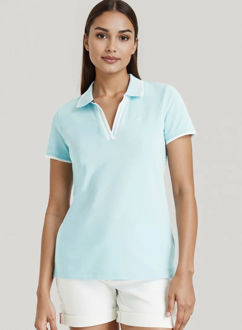 NAUTICA Basic Regular Fit Premium Cotton Logo Polo Shirt